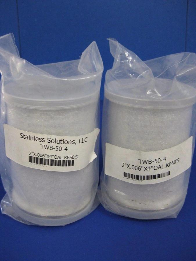 Stainless Steel Flexible Bellows NW50, 4" L , Stainless Solutions- LOT of 2 NEW
