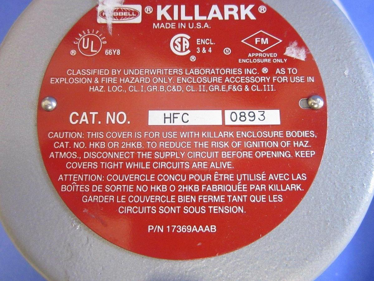 Used BACHARACH 51-7320 CE130 Transmitter, Killark Explosion Proof Box HFC HKB