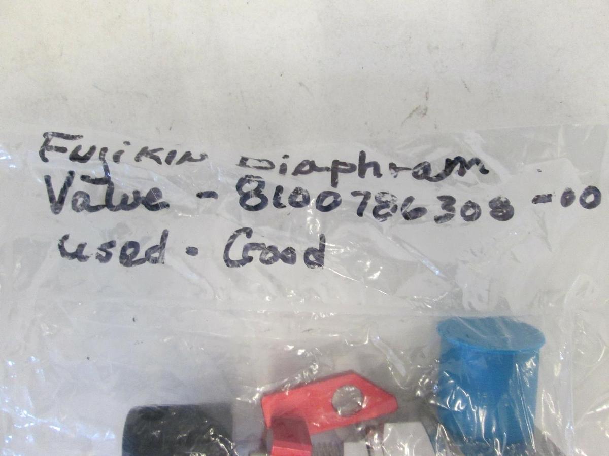 Used Fujikin, Model 408297, Diphragm Valve, 1/4 FVCR, Used, Lot of 2