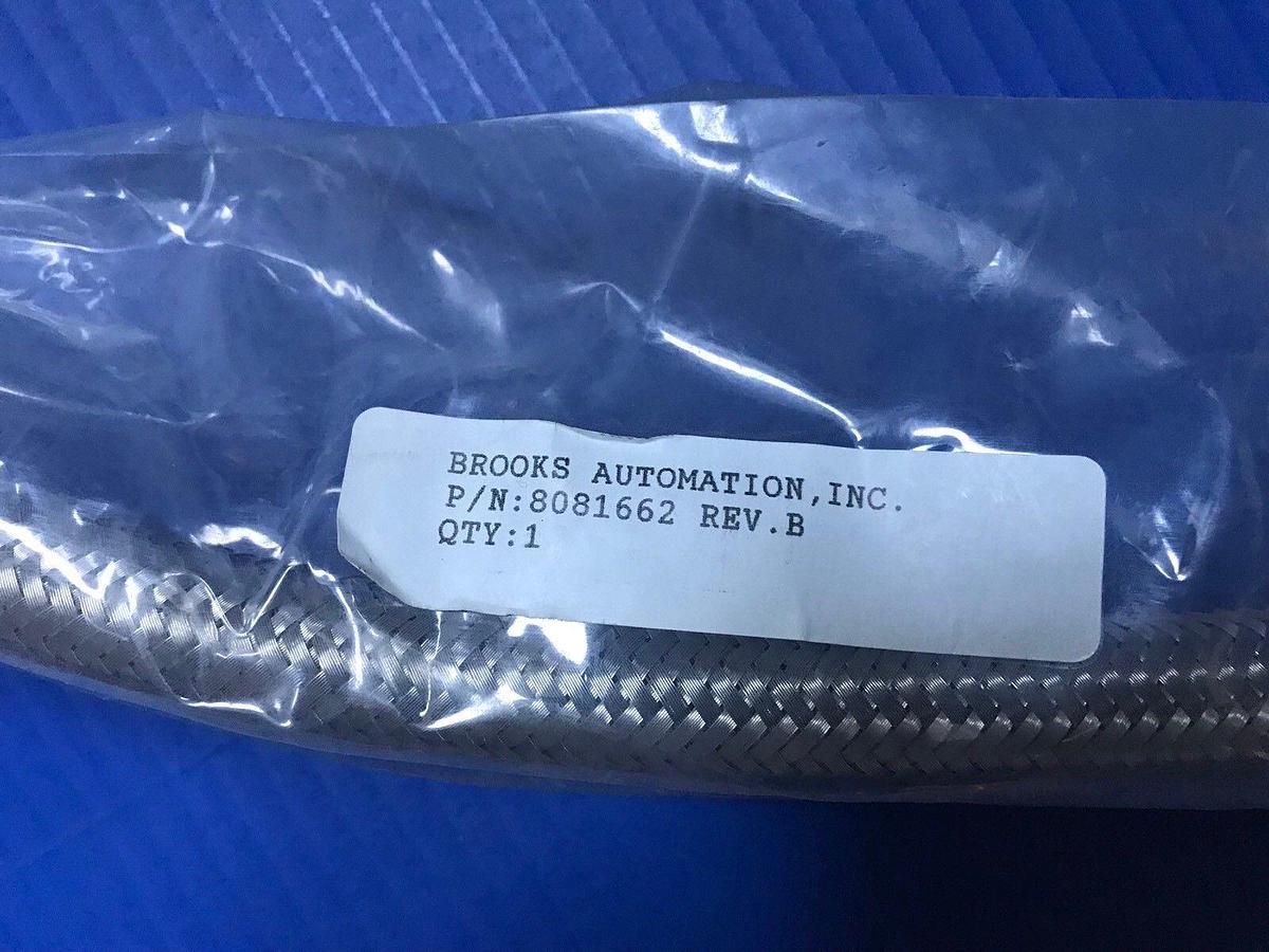 Brooks 8081662 SS Braided Hose 37"L w/ 3/4" OD Male Fittings, New