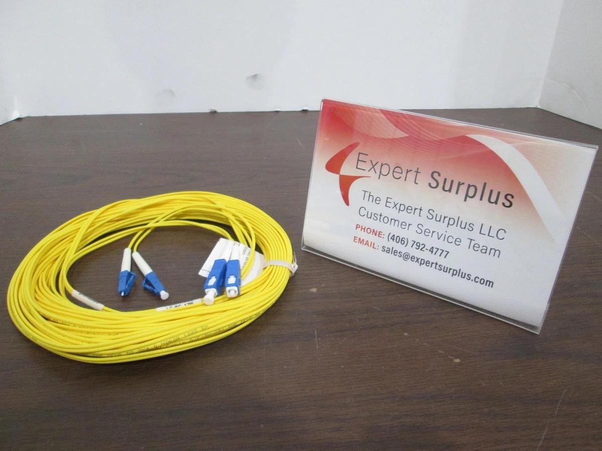 Used FiberWave Corp., LC-SC SM DUP 12 Meter, Fiber Optic Cable, Used
