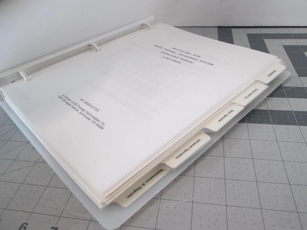 Used Heatpulse, 8108 Operator's Manual, (Lint Free), Used