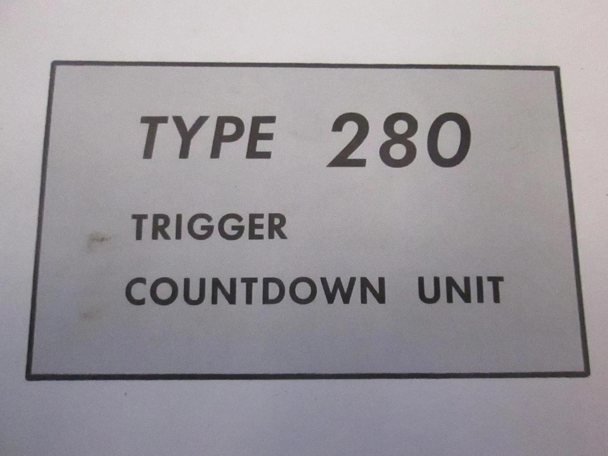 Used Tectronix Type 280 Trigger Countdown Instruction Manual, Used