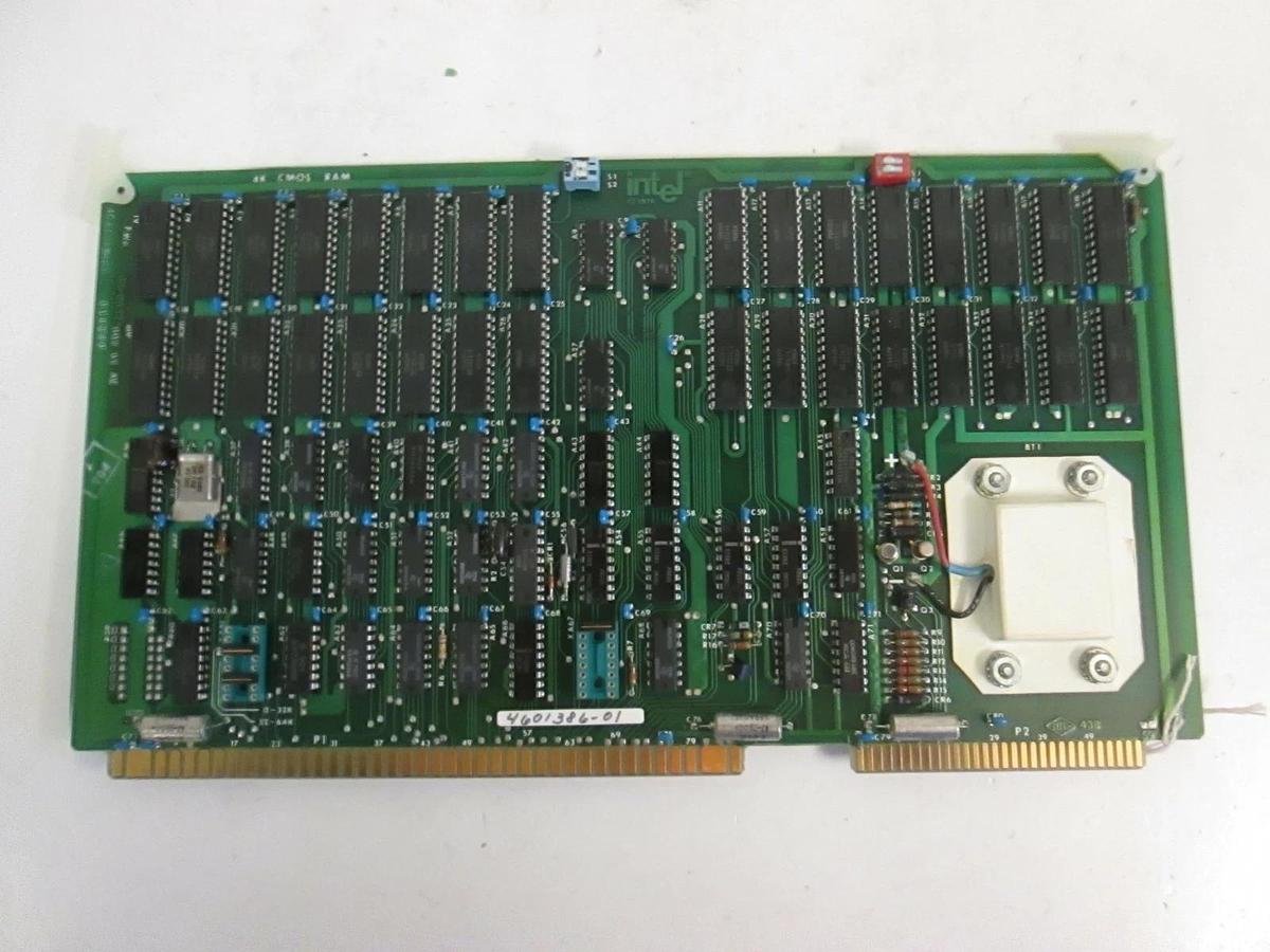 Used Intel 4K CMOS Ram, 04-0652-001-01, PCB Assy, Working When Removed