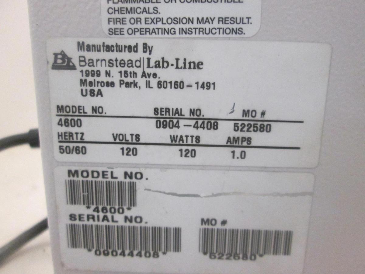 Used Lab-Line Instruments, Model 4600, Mistral Multi-Mixer, 120V, 1A, 50/60Hz, Used