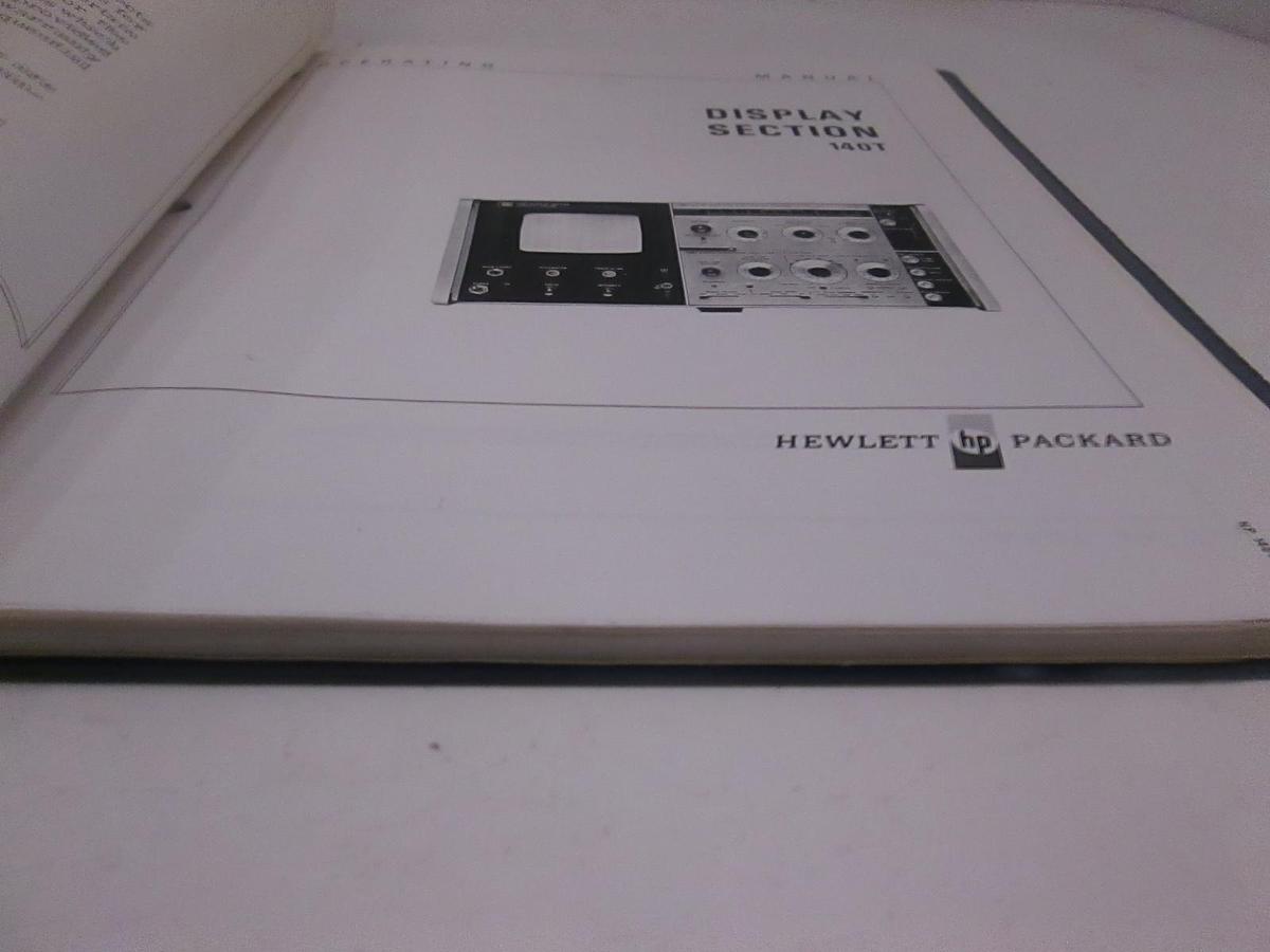 Used HP Model 140T Display Section Operation and Service Manual, Used
