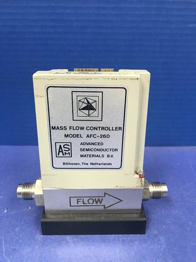 Used ASM AFC-260 MFC, Range: 2 SLM, Gas: C2F6, 1/4" Male VCR In/Out