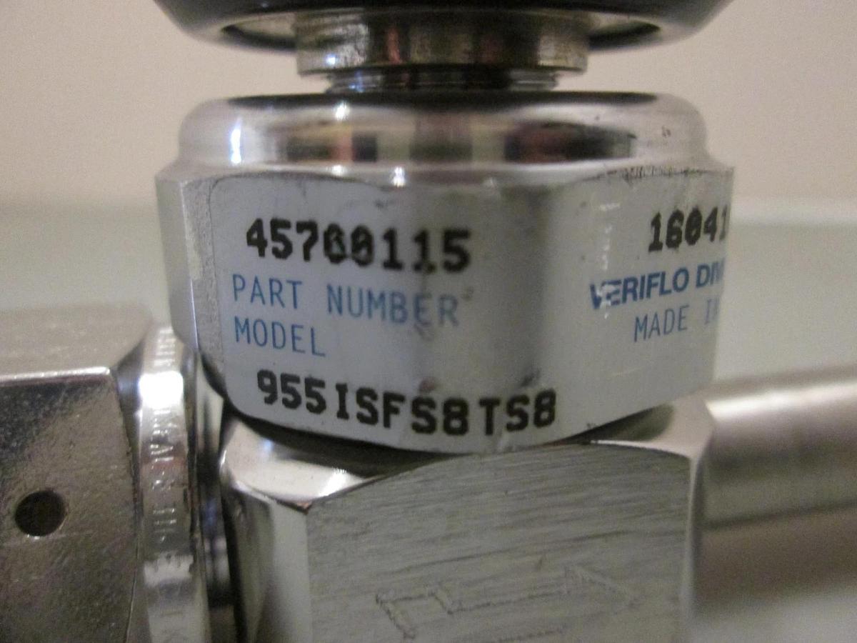 Used Veriflo 955ISFS8TS8 UHP Diaphragm Valve 1/2"FVCR x Tube, Used