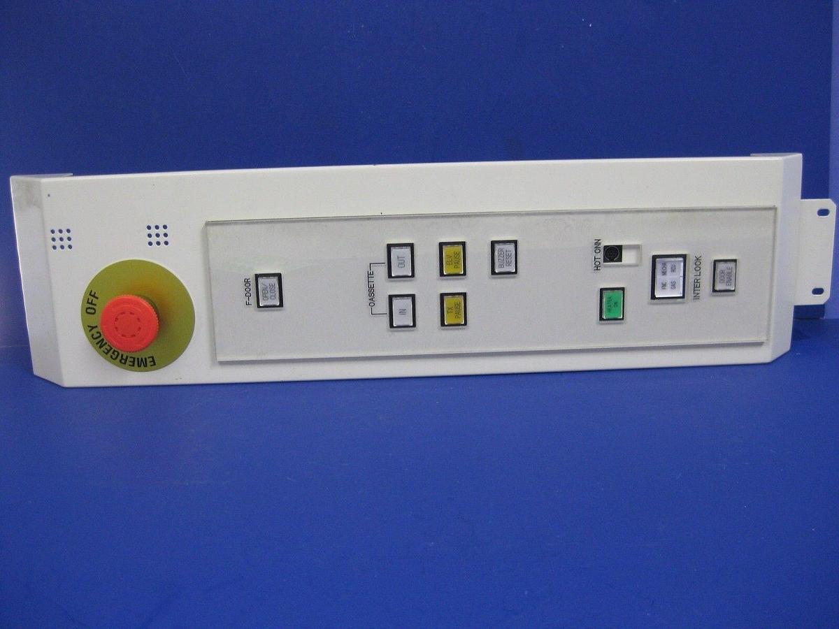 Used Tokyo Electron Limited TEL Emergency Shut Off and Control Panel, F-Door/Cassette
