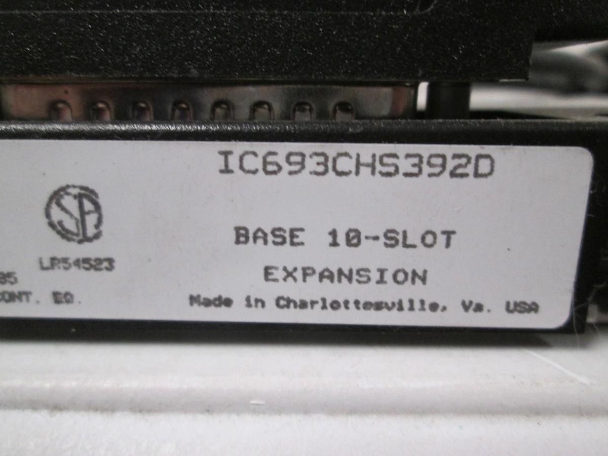 Used GE Fanuc, IC693CHS392D, 10 Slot Baseplate Expansion Module w/ Connect Cable,Used