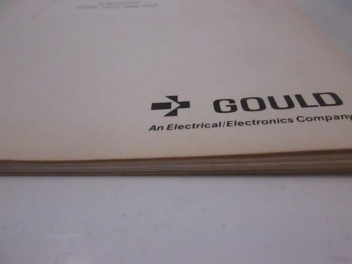 Used Gould K100-D/RS232 Serial Data Analyzer Operating and Maintenance Manual, Used