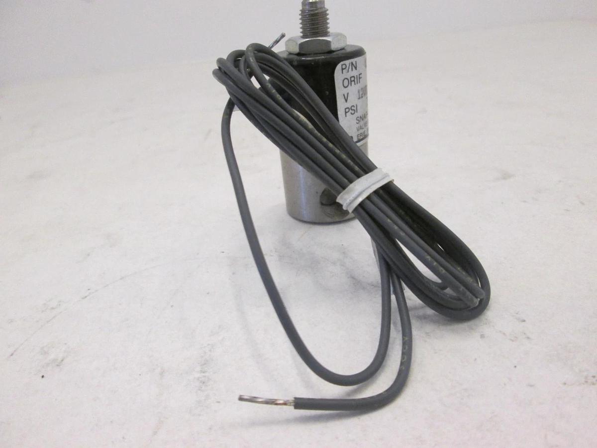 Used Snap-Tite, Solenoid 2 Way Valve, V31384, 75 PSI, 7W, 12 VDC, Used