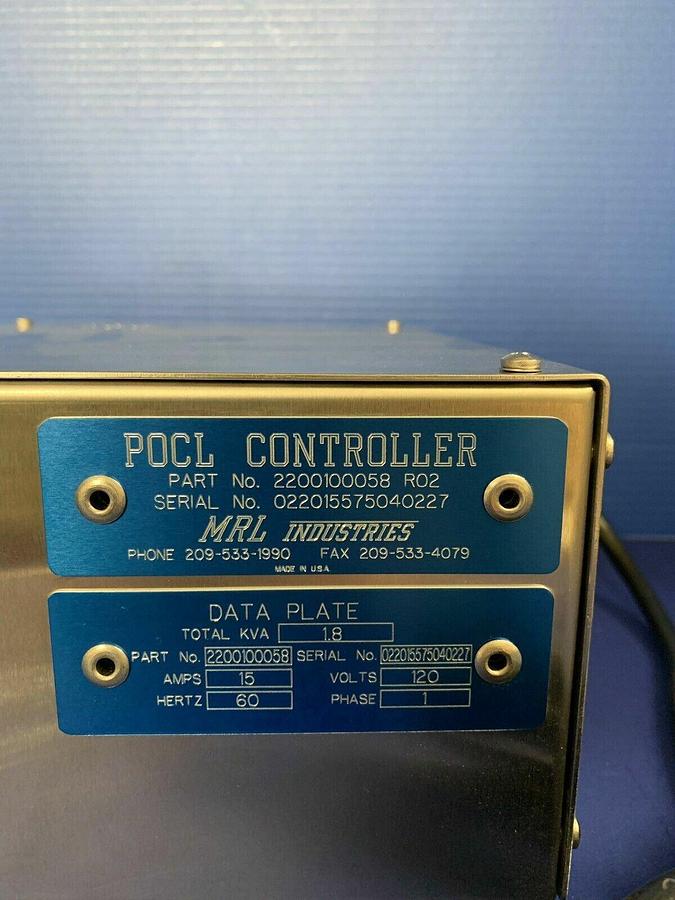 Used Heater Controller w/ Eurotherm 808, and overtemp, as removed