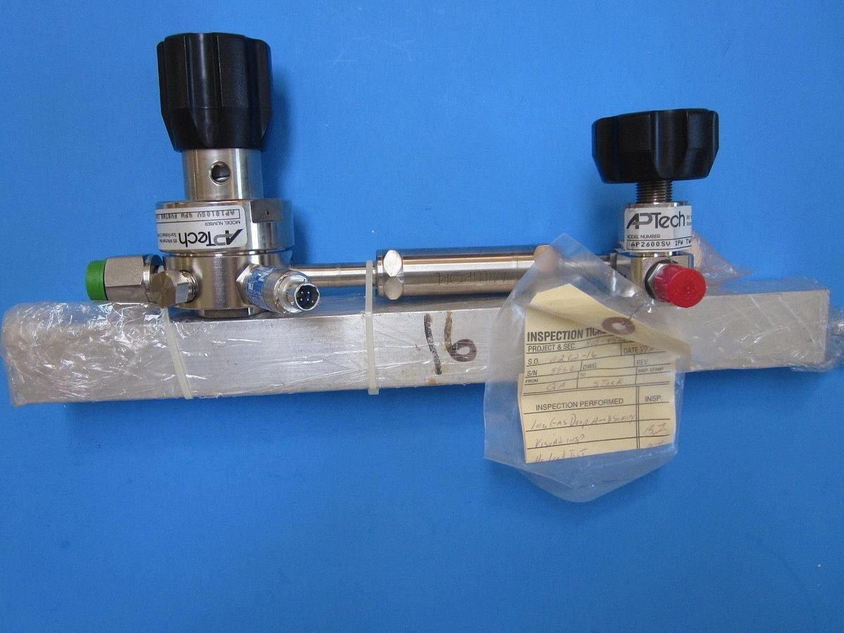 High Purity Gas Stick ASSY, 1/2" FVCR, Aptech AP1810 Regulator, SPAN 23-1161