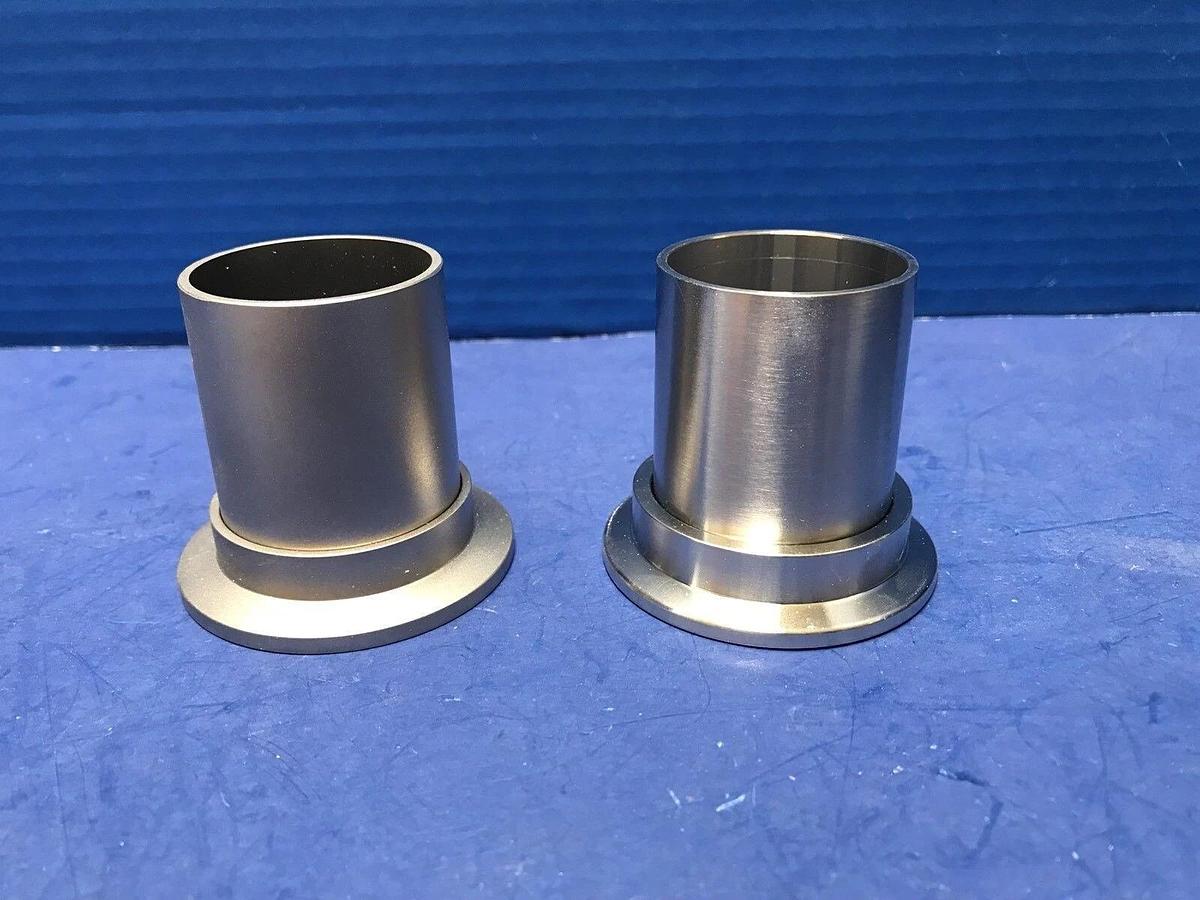 Stainless Steel Adapter, NW40 Flange to Tube Fitting, New, Lot of 2