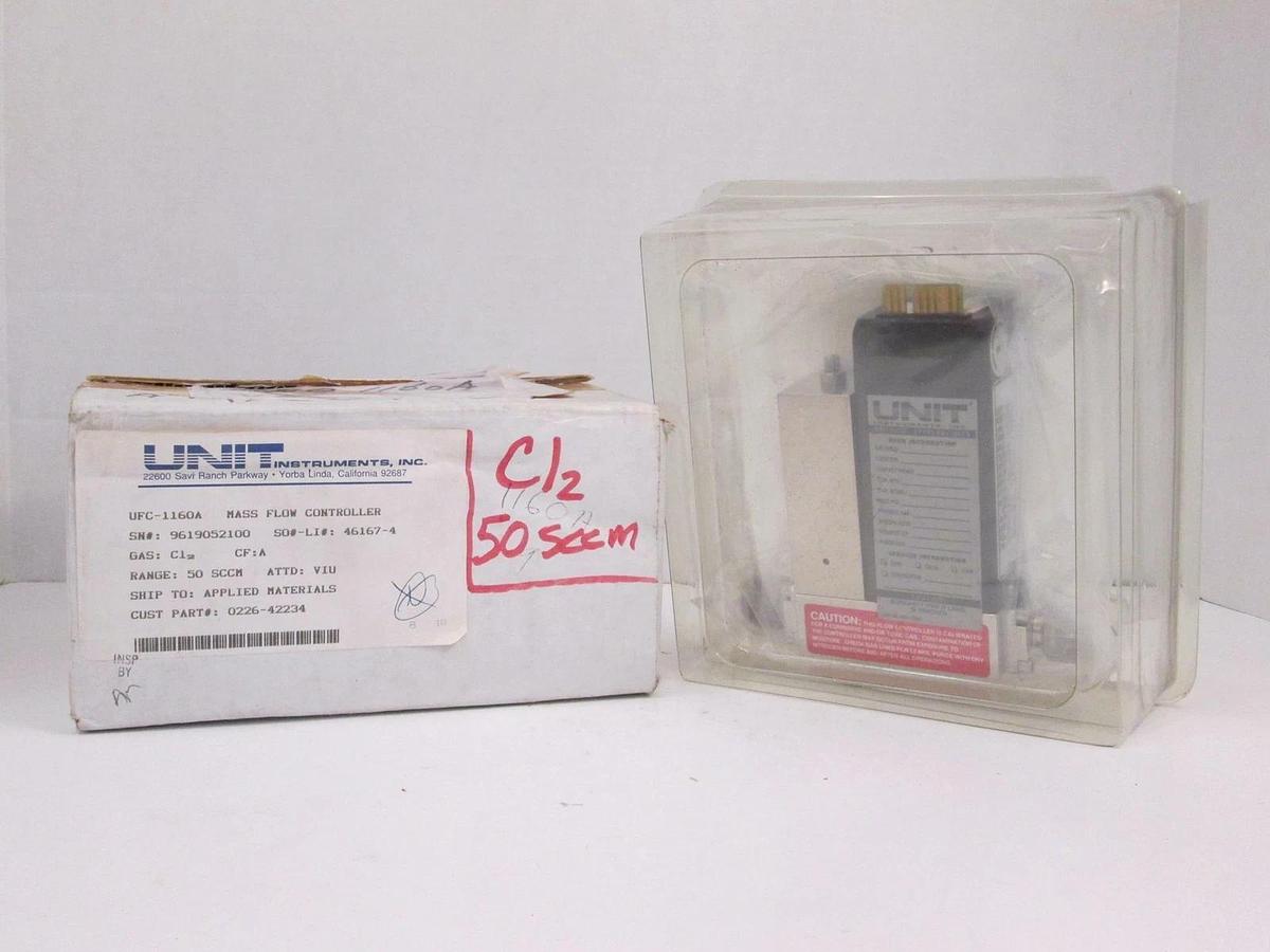 Used Unit UFC-1160A Mass Flow Controller, CL2, 50 SCCM, Refurbished