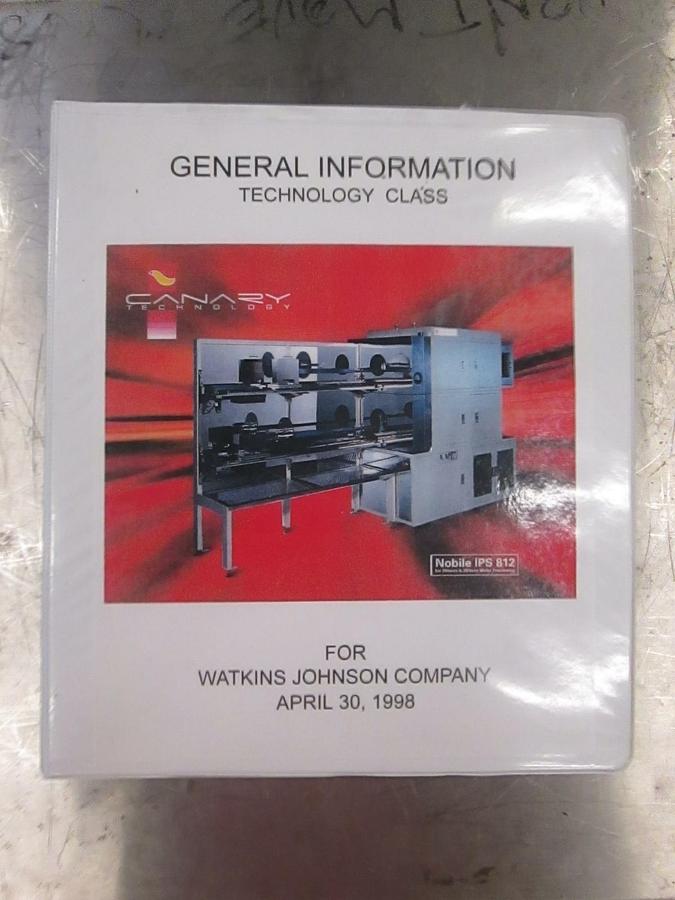 Used Watkins Johnson Nobile IPS 812 General Information, Used