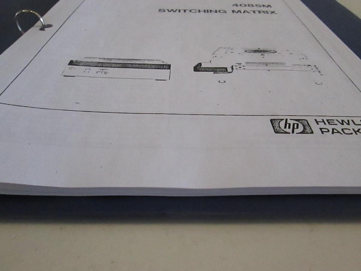 Used HP 4085M Switching Matrix Operating Manual, Used