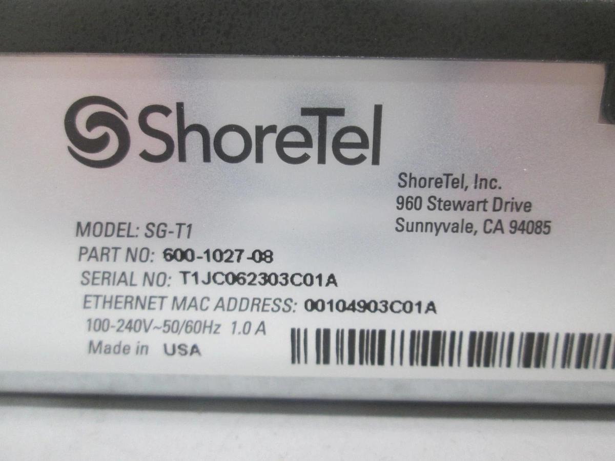 Used ShoreTel, ShoreGear-T1, Switching Module, Used