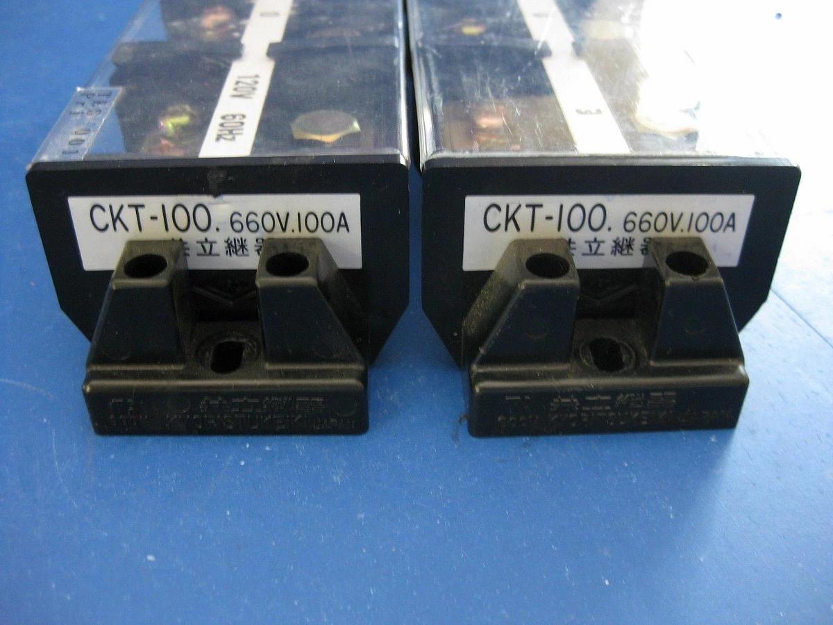 Used Kyoritsukeiki CKT-100 Terminal Block Strip 660V 100A 3 Pole & 4 Pole - LOT of 2