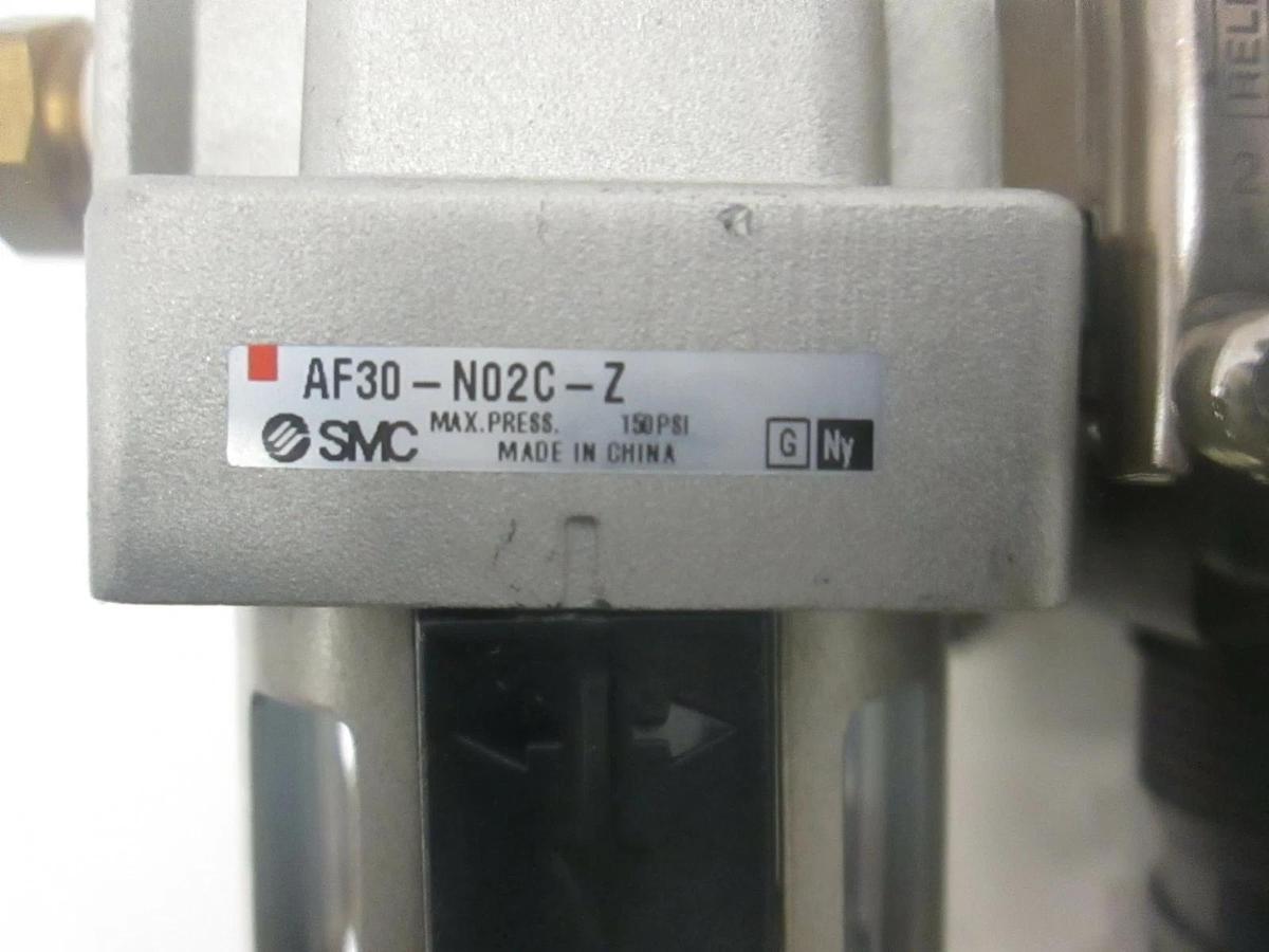 Used SMC, Compressed Air Filter Assy w/ Modular Regulator, AF30-N02C-Z, Used