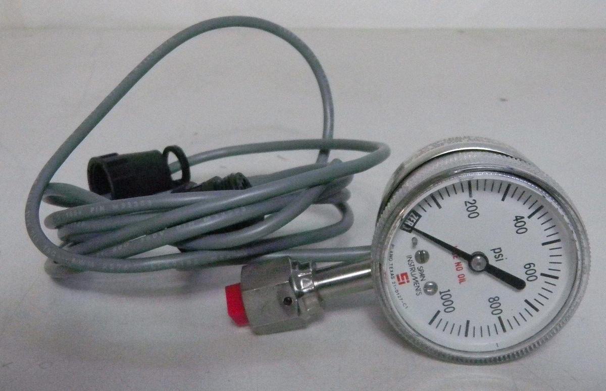Used Span IPT122 Indicating Pressure Transmitter, Type 9, 0-1000 PSI, VCRSF, New