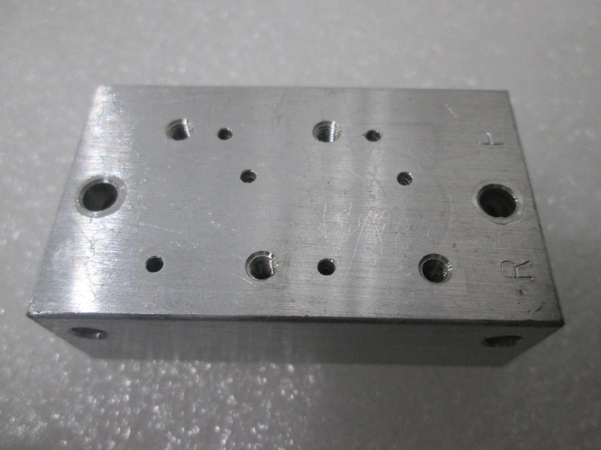 Used SMC, K01-021, 2 Position Manifold Block for Valve, New