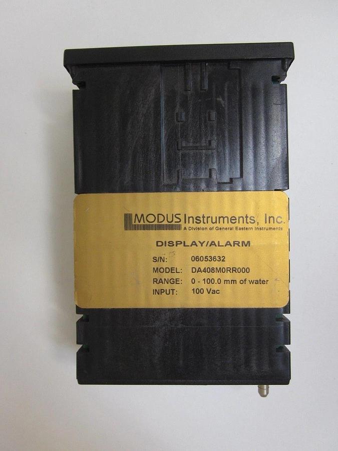 Used Modus Instruments DA-4-08M-0-RR-000 Display / Alarm 0-100mm of water, 100 Vac