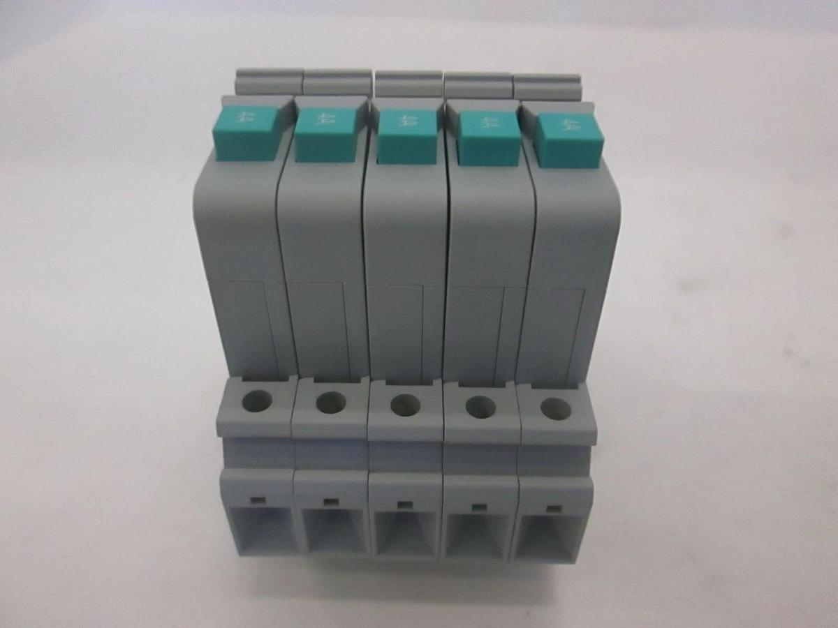 Used Phoenix Contact, UT 6-TMC M 4A, Rail Mount Circuit Breakers, Used, Lot of 5