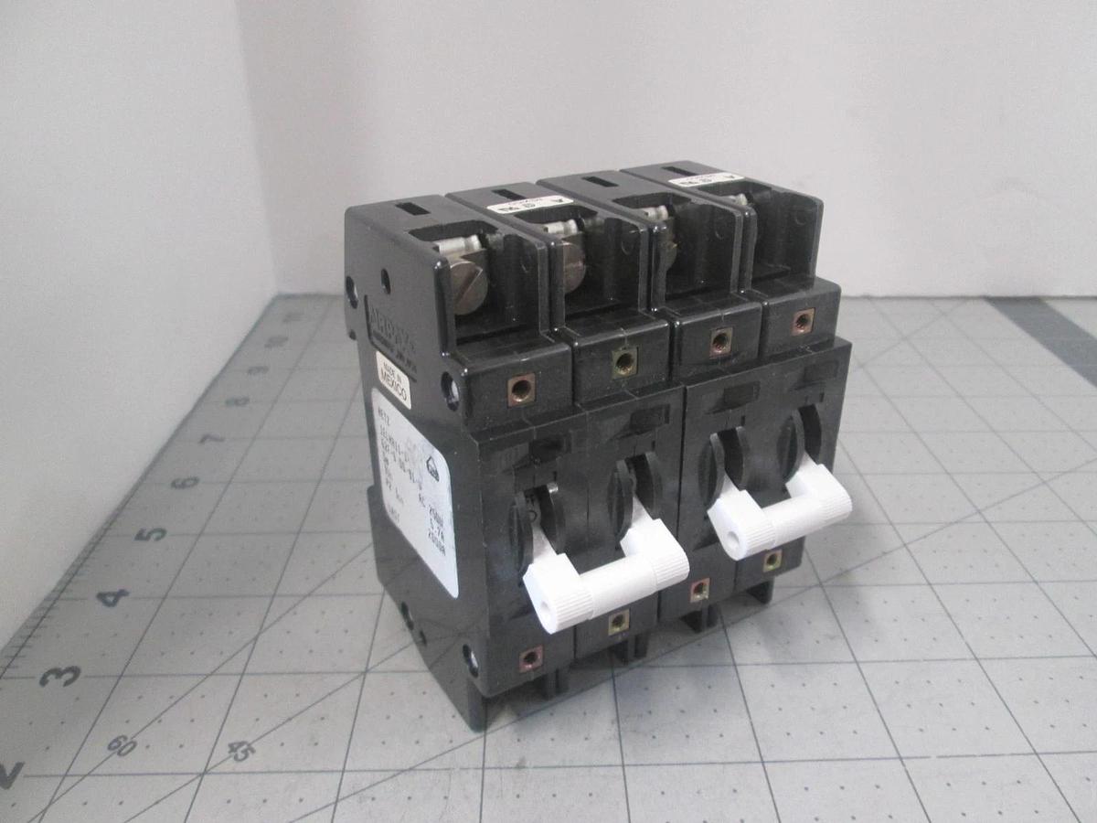 Airpax, IELHR11-1-62F-6.00-91-V, 6A, 2 Pole, Circuit Breaker, New, Lot of 2