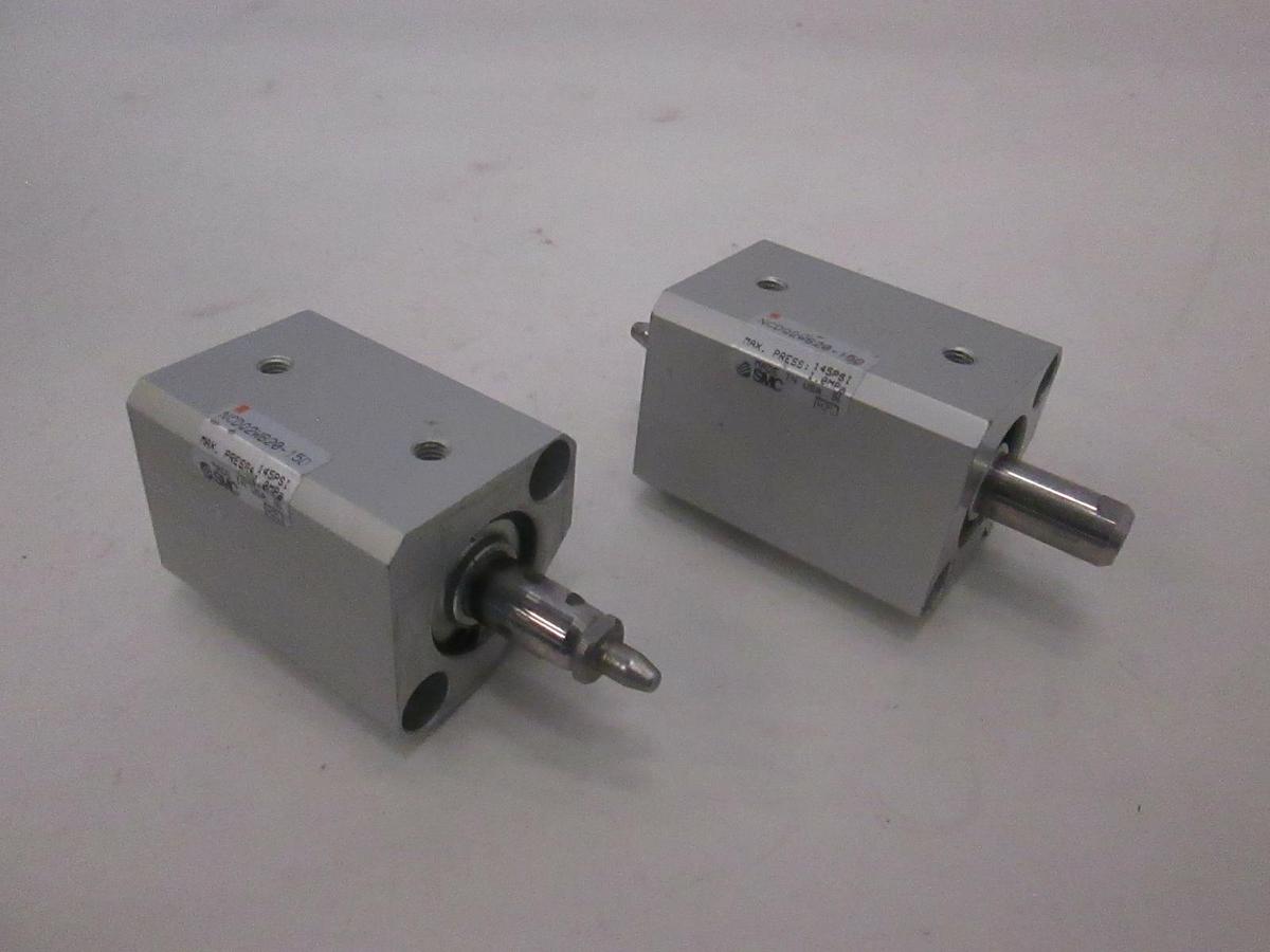 Used SMC, Pneumatic Air Cylinder, NCDQ2WB25-15D, Used, Lot of 2