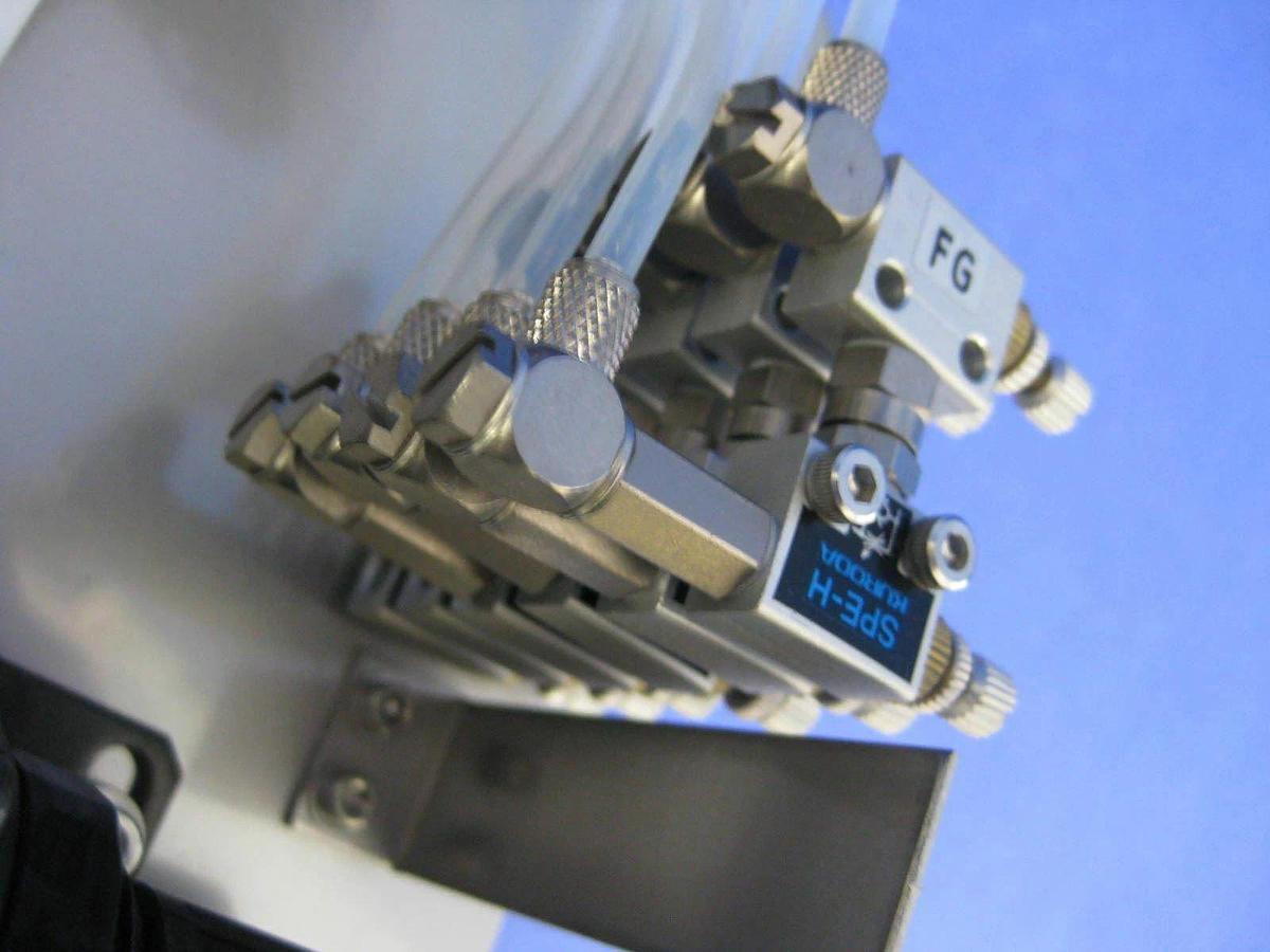 Used TEL Regulator Assembly: SMC AR2000-01B, VJ3333, Kuroda SPE-H, 0-1MPa Gauge