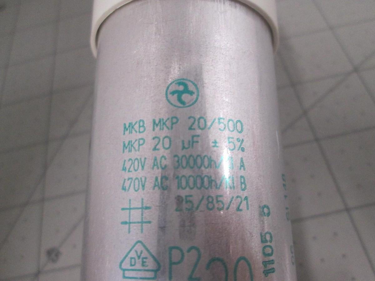 Used Pflanzenol Schutzart, MKB MKP, 20/50 Motor Capacitor, Used