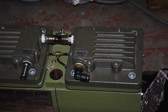 Used toyaden vacuum pump 100V  1.5KVA  shinku kiko diaphram valve  kd-500 : da-60D