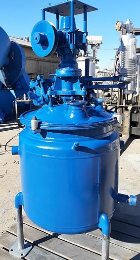 Used Reactor, 50 Gallon, G/L, 25 PSI, FV, Jkt, Agit, Pfaudler #S744351