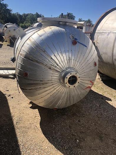 Used Used Plant Maintenance Service Corp Tank approximately 1,100 gallon 316L stainless steel vertical mix tank