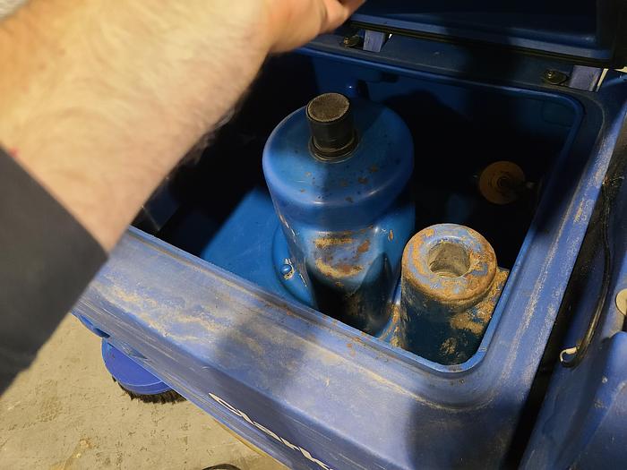 Used Clarke Focus II Floor Scrubber (B) with Built-in Charger