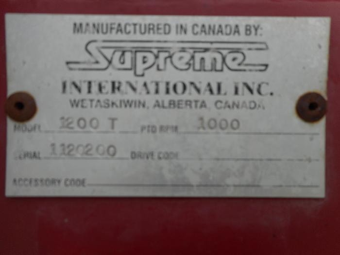 Used SUPREME 1200T