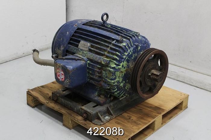 Used Us Electric A/C Motor, 75 Hp, 1185 Rpm, 230/460 Volts #42208