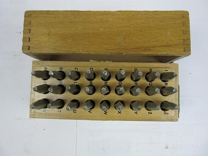 Used PRIORITY PUNCHES MASK 1/16 ALPHABET PUNCHES