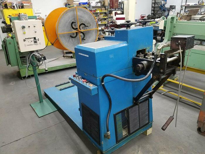 Used Stock Straightener Leveler 3 inch motorized material feed straighten camber