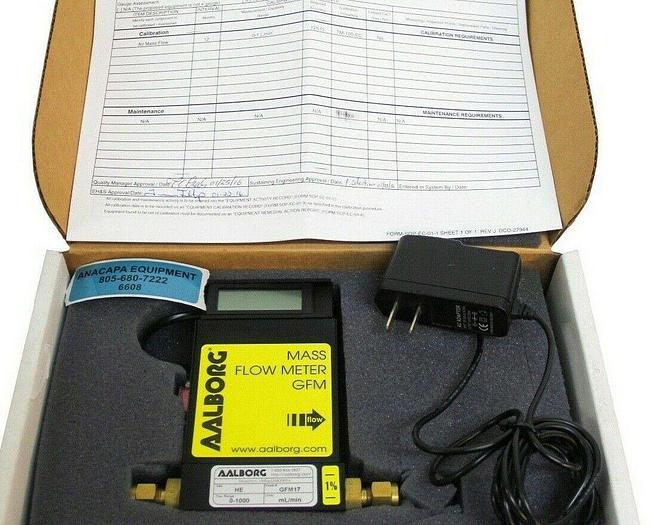 Aalborg GFM17 Mass Flow Meter Gas Helium Flow Range 0-1000 GFMS-010164 NEW (6608