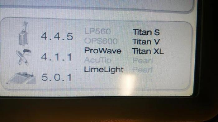 Used 2016 Cutera XEO with Nd:YAG, ProWave, LimeLight, and Titan