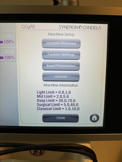 Used 2018 SYNERON CANDELA CO2RE