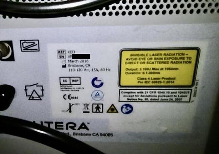 Used 2016 Cutera XEO with Nd:YAG, ProWave, LimeLight, and Titan