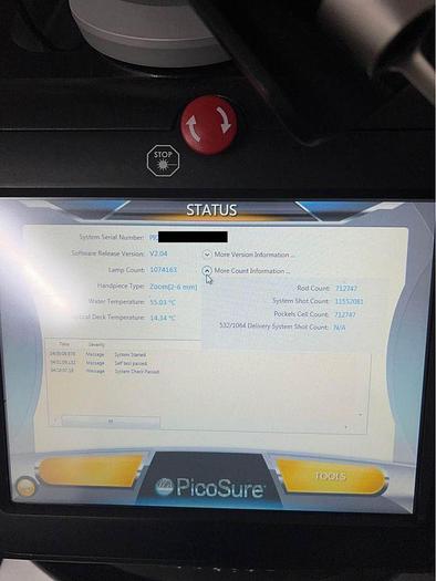 Used 2016 Cynosure Picosure- 3 Wavelength