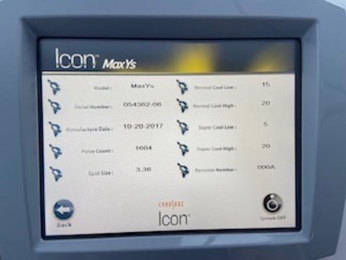 Used Used Like New PALOMAR MaxYs2017 CynoSure (Palomar) Icon MaxYs Handpiece-LOW SHOTS!!!