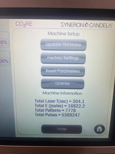 Used 2016 SYNERON CANDELA CO2RE Intima