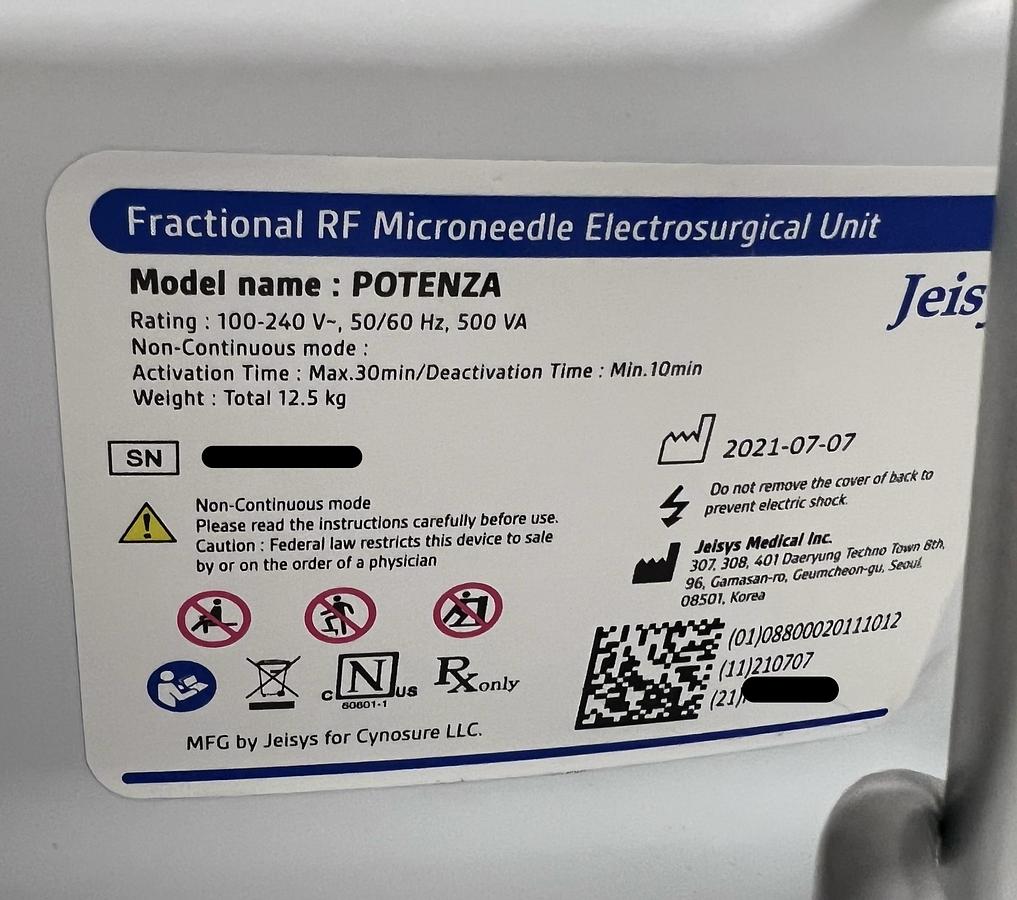 Used 2021 Cynosure Potenza