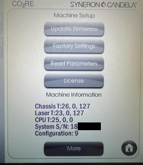 Used 2018 SYNERON CANDELA CO2RE